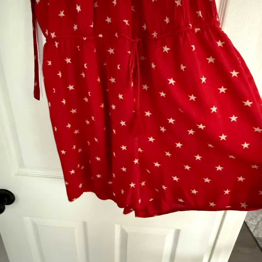New York & Company Red Star Print Dress - Picture 3 of 4